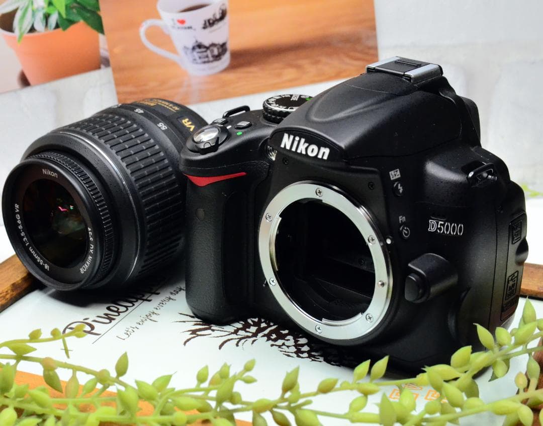 ✨コンパクトな一眼レフ✨手ぶれ補正+自撮り✨ニコン D5000