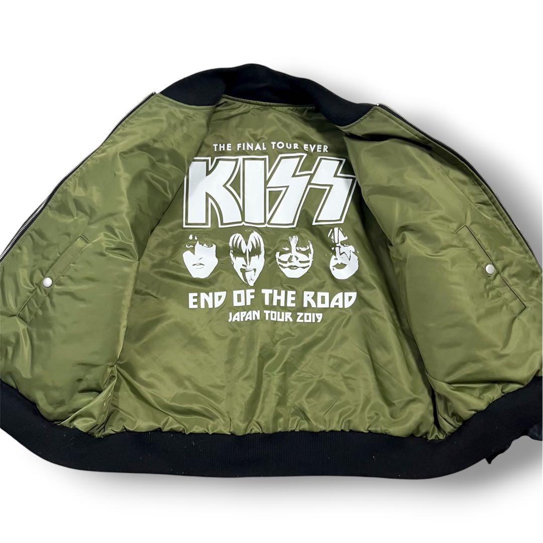 美品 KISS リバーシブルMA-1 2019ツアー限定 フライトジャケット秋冬