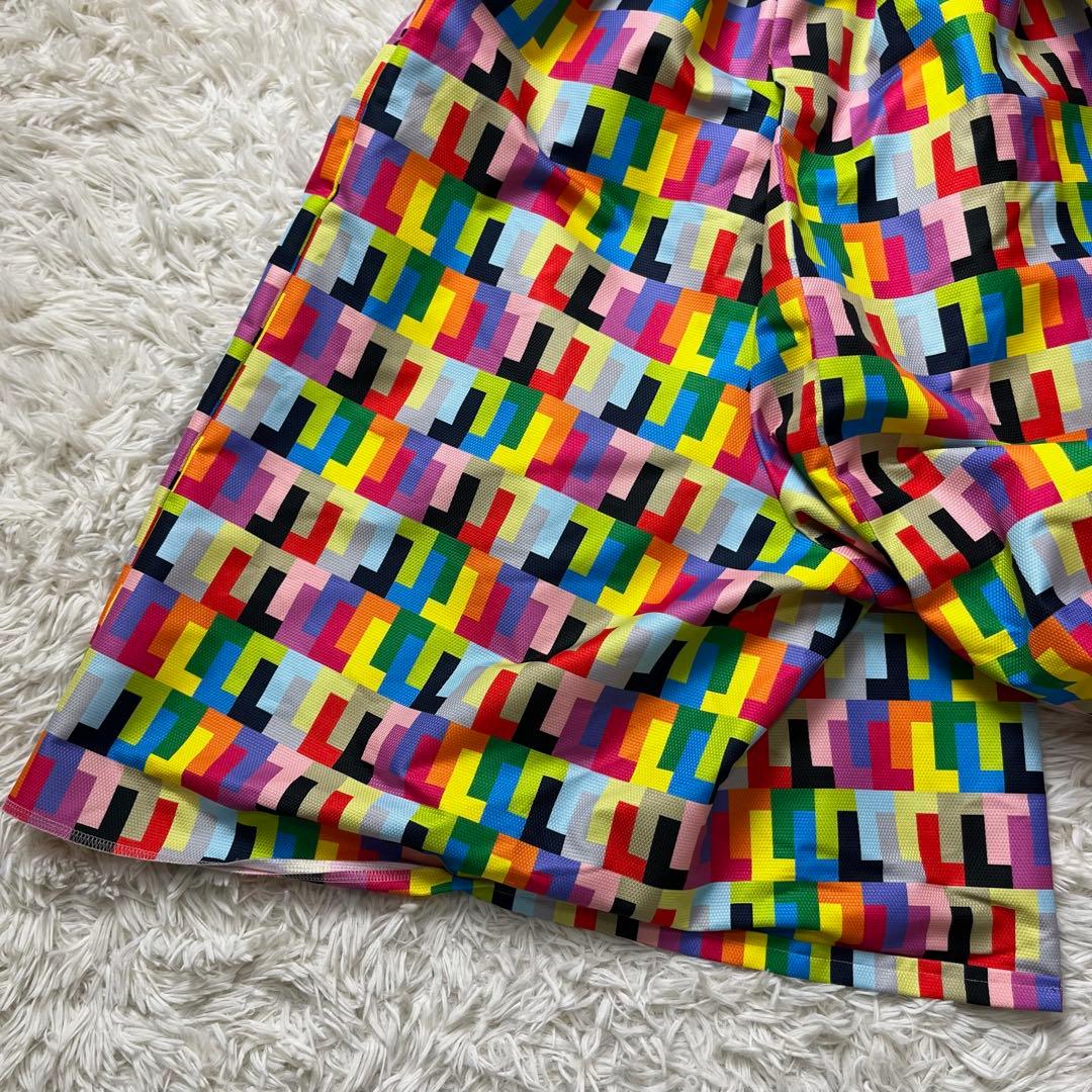 極美品 コムデギャルソン 24SS ワイドパンツ カラフル マルチカラー