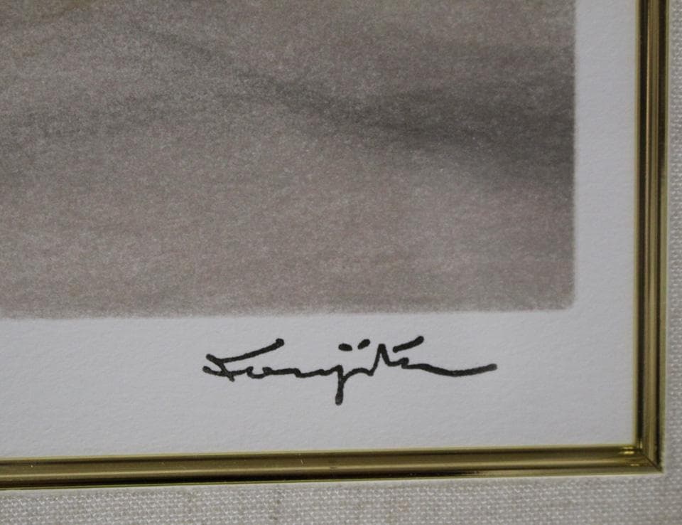 □真作□藤田嗣治「オペラ座の夢」 石版画（リトグラフ）高級額縁付