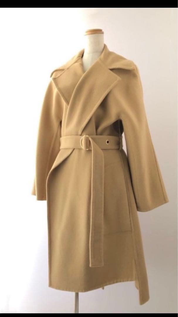 Chloe ロングコート ベージュ クロエ 34 大人可愛い ベルト イタリア製