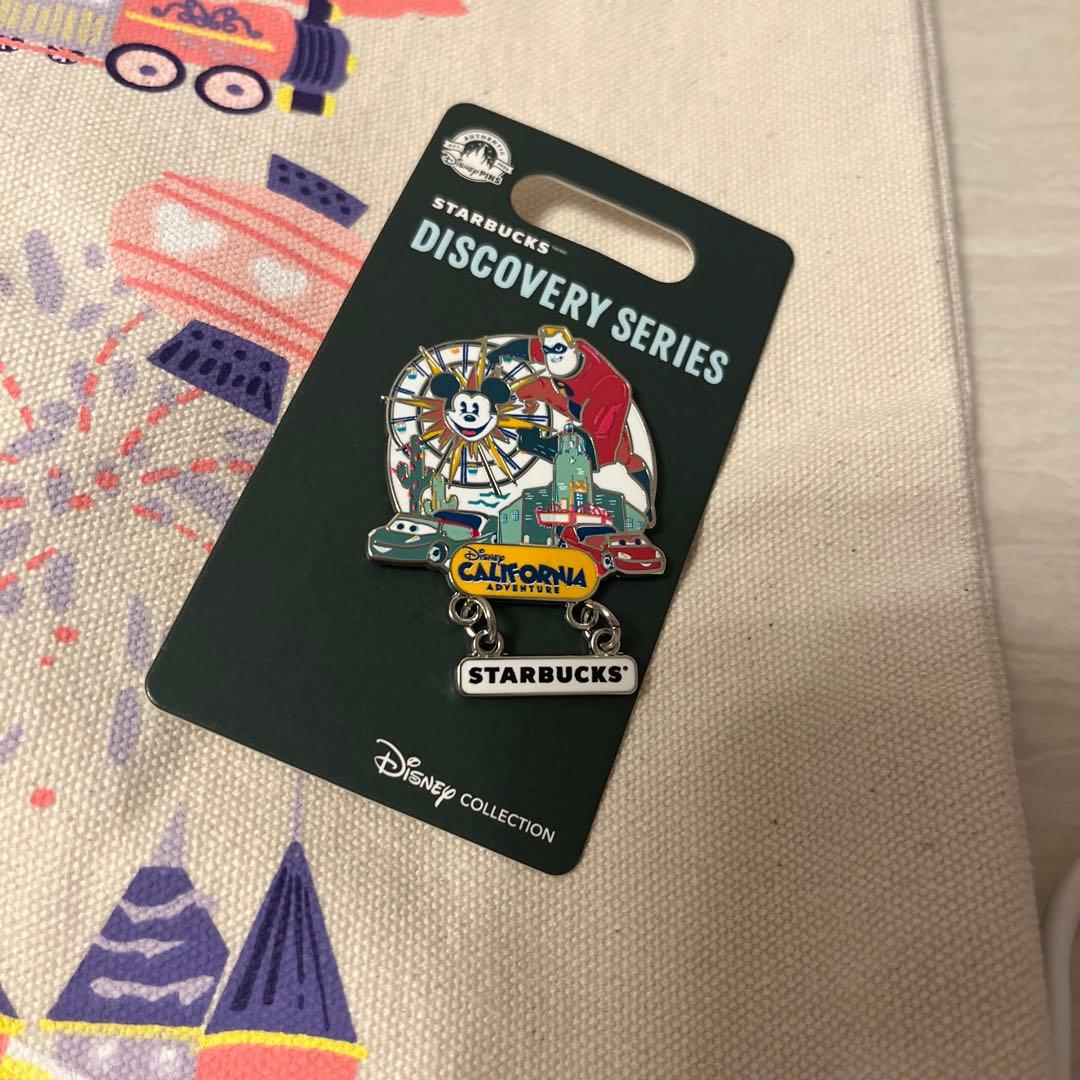カリフォルニア ディズニー 限定 スタバ トートバッグ ピンバッジ ピン