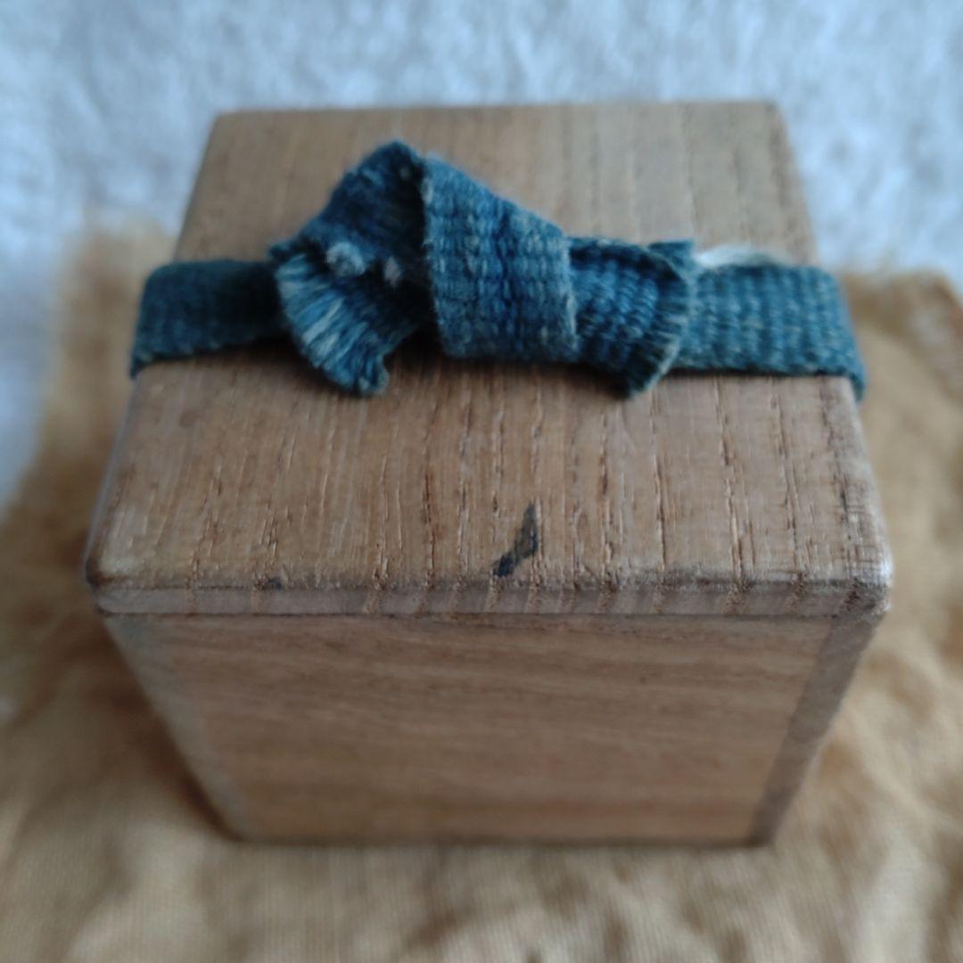 香合 織部 ハジキ香合 緑・茶色 共箱 時代 幕末