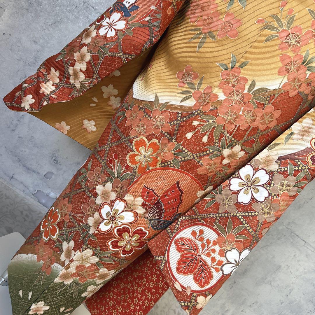 振袖 フルセット 正絹 古典柄 華やか 成人式 20歳 ふりそで m5