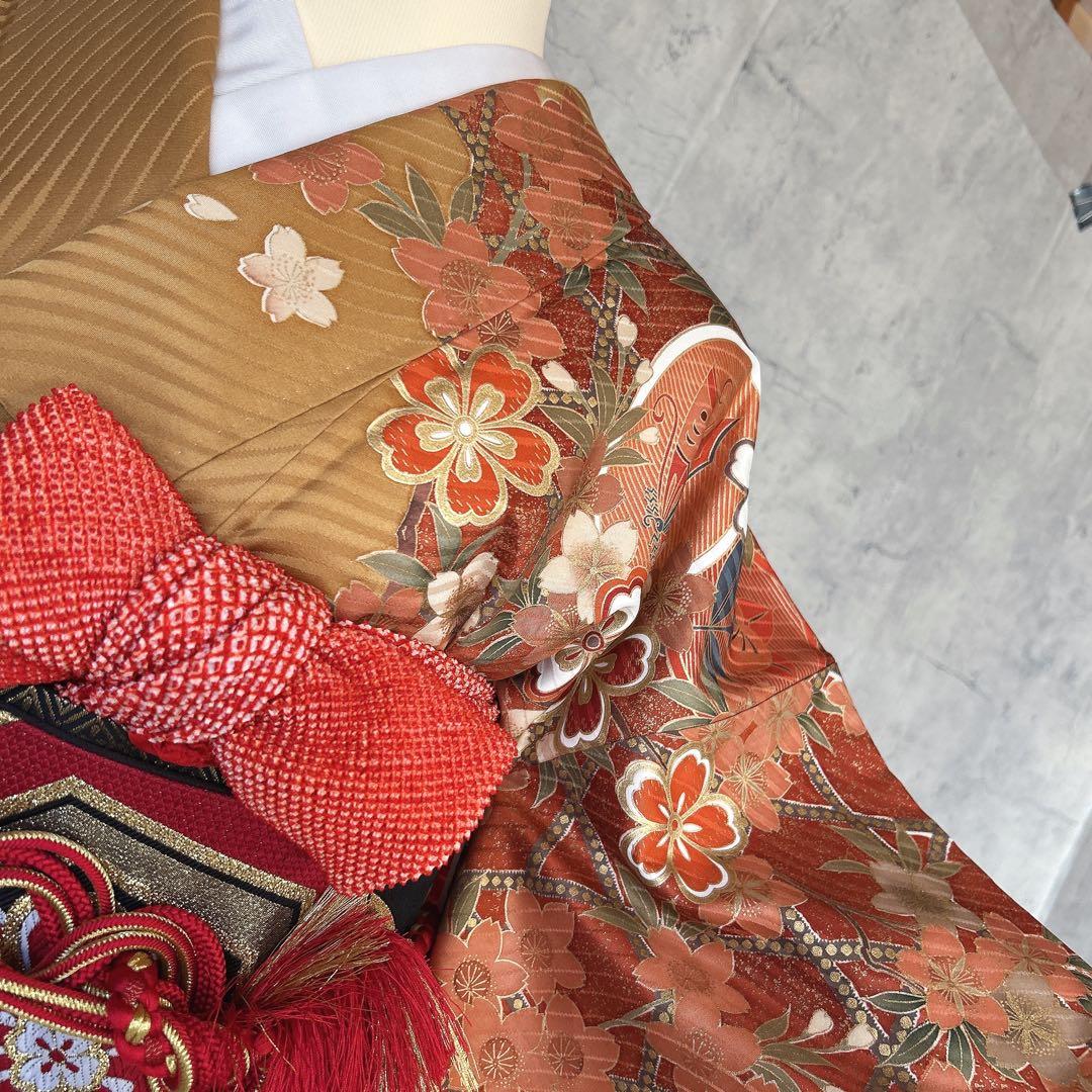 振袖 フルセット 正絹 古典柄 華やか 成人式 20歳 ふりそで m5
