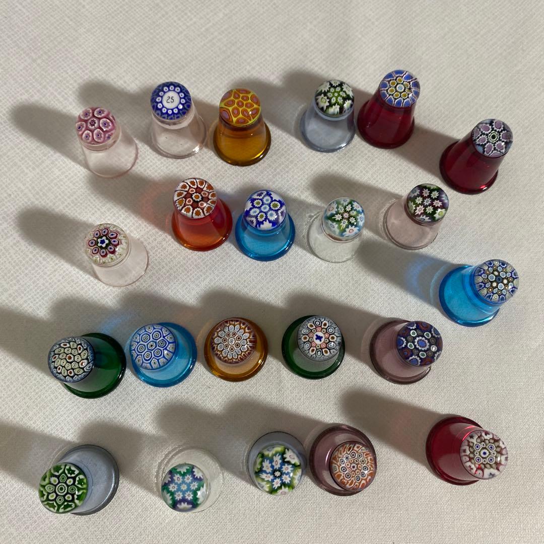 レア ヴィンテージ ケイスネス ミルフィオリ シンブル 19個の通販はau