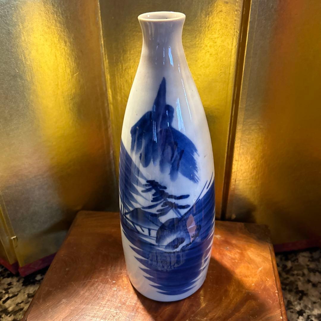 古伊万里野花図徳利