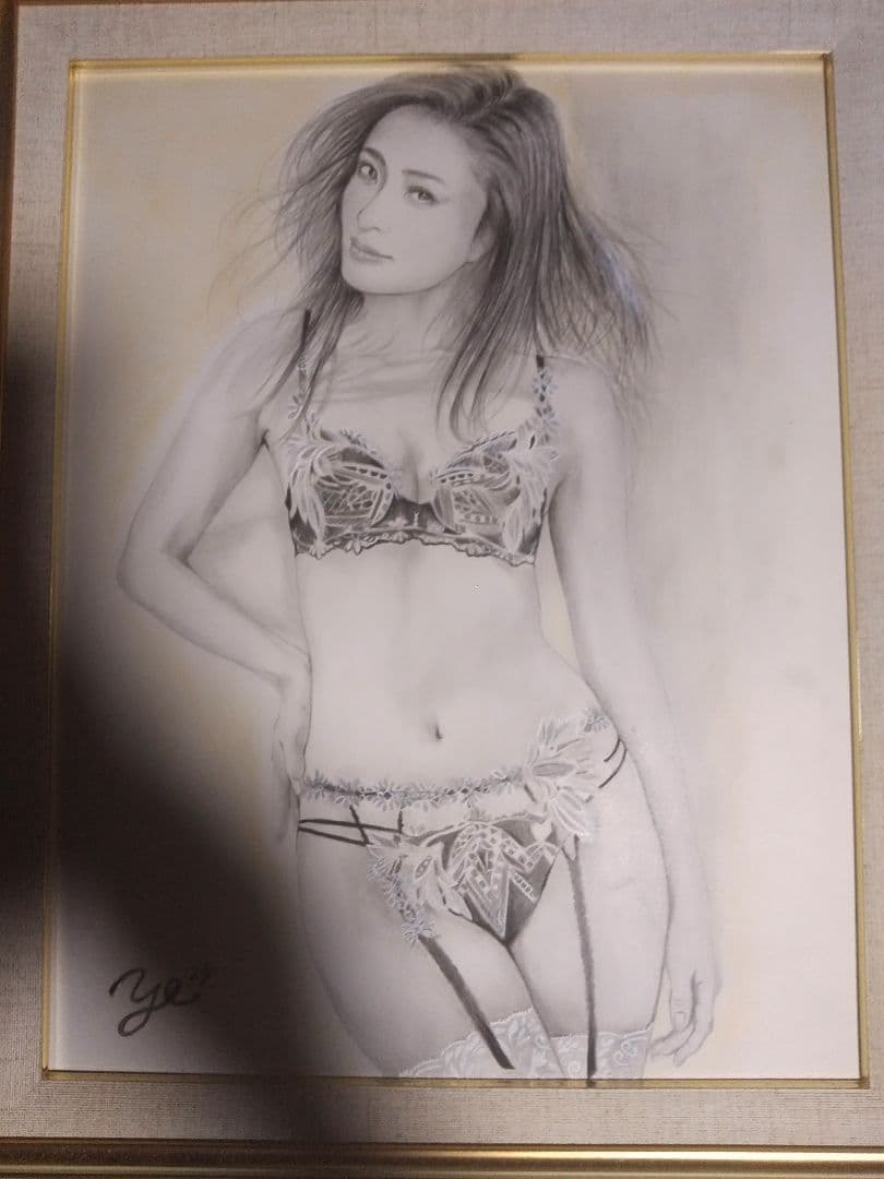 裸婦、美人画、絵画6FしなりW山本英二、真作、肉筆、額縁、高塚省吾、