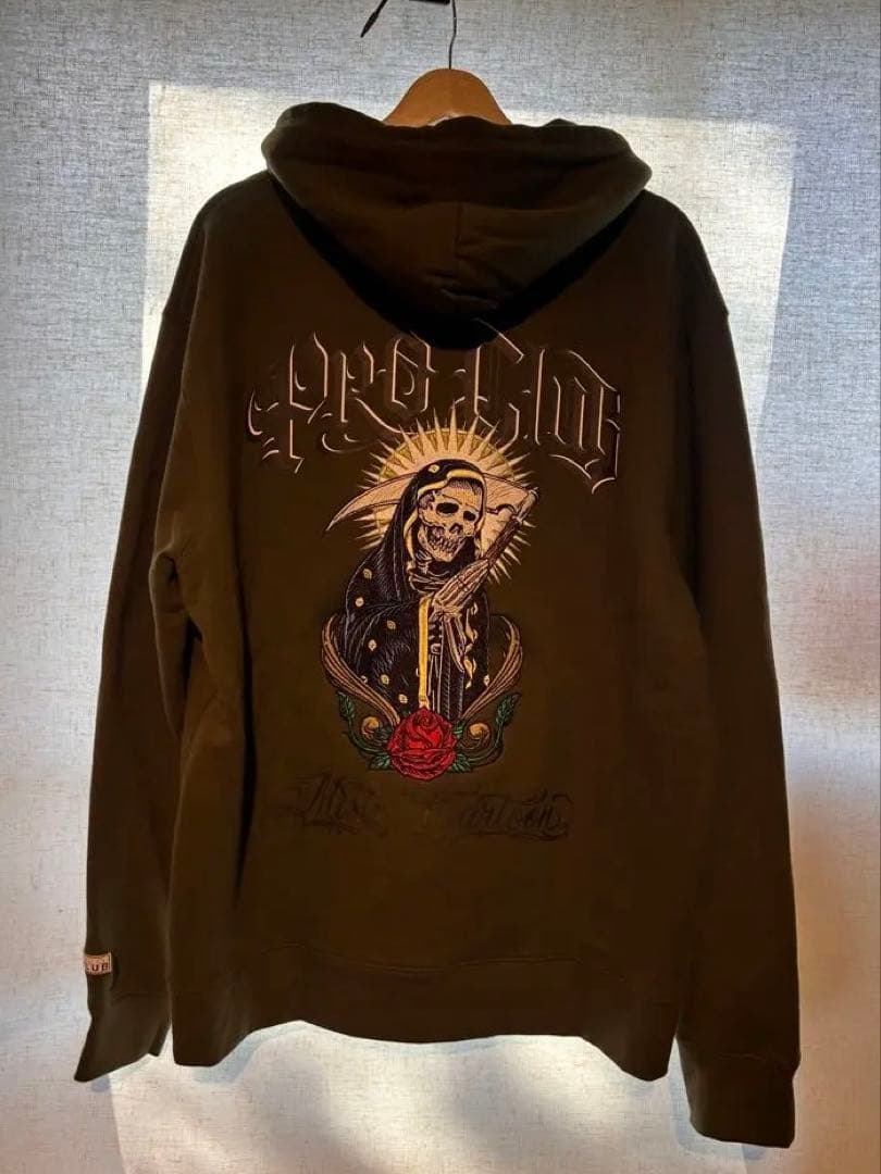 ProClub x Mister Cartoon - XL オリーブパーカー