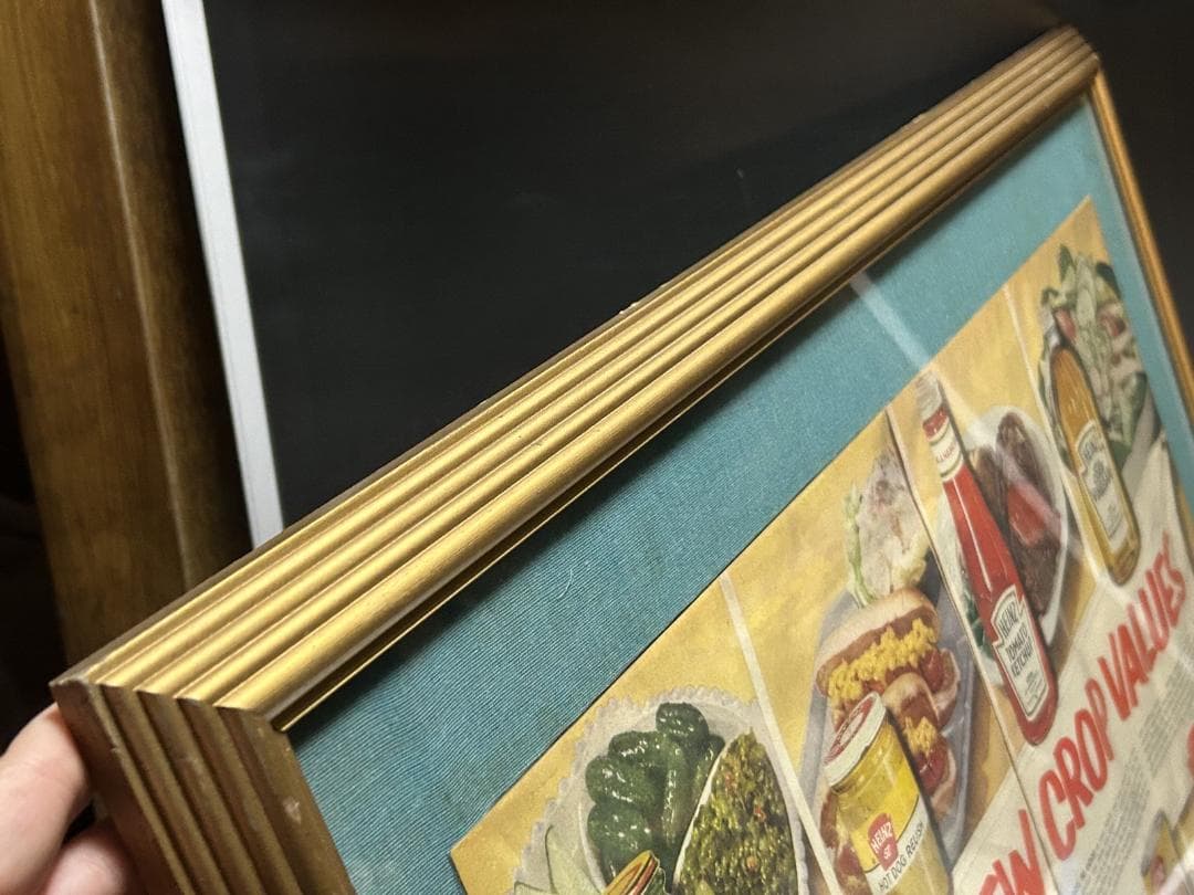 HEINZ ケチャップ 広告アート額縁 インテリア ビンテージ LIFE 雑誌