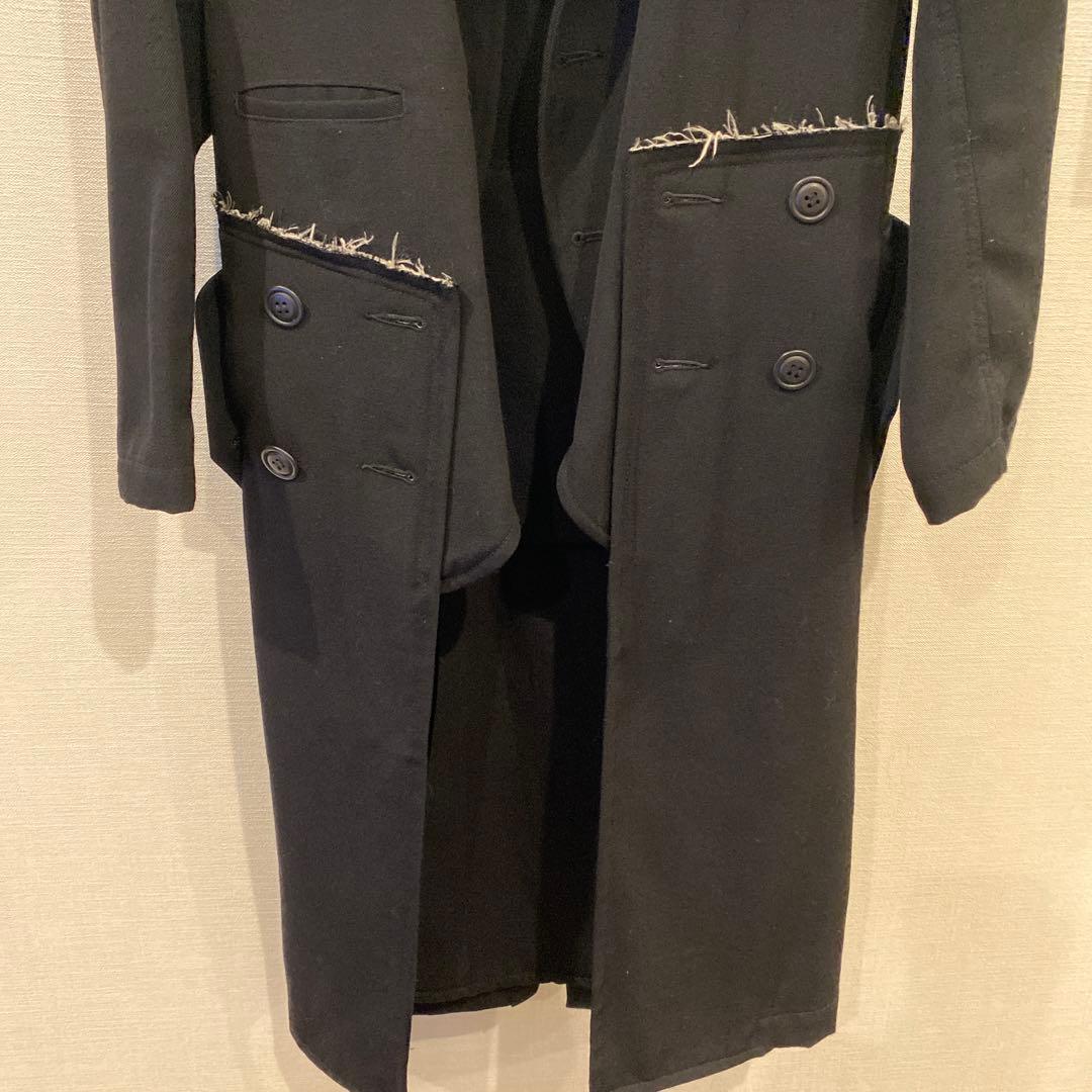 ロングコート ドッキング COMME des GARCONS 黒