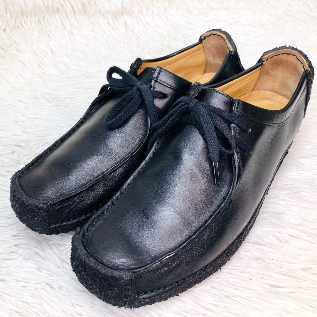 【極美品】Clarks 8.5クラークス ナタリー ブラック レザー 26.5