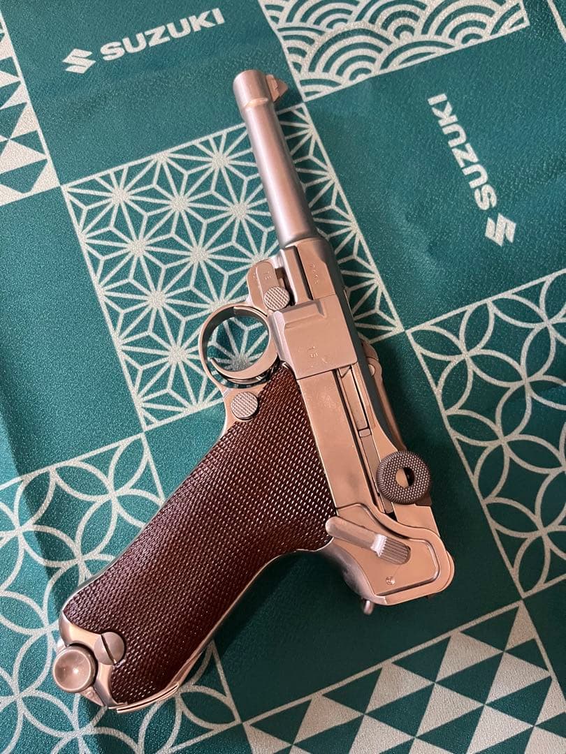 LUGER P08 シルバーガスガン