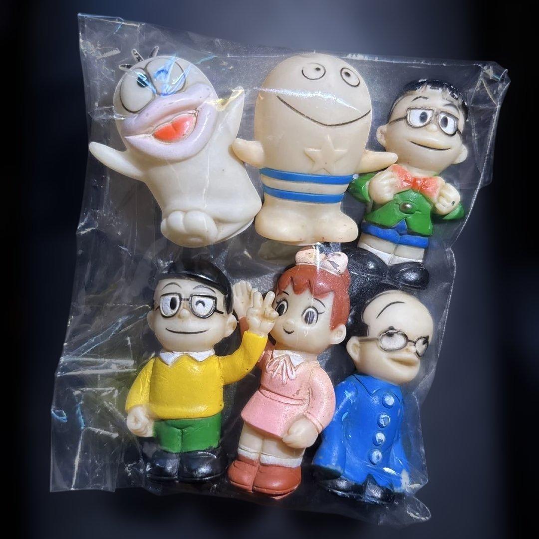 希少 昭和レトロ オバケのQ太郎 ソフビ 指人形