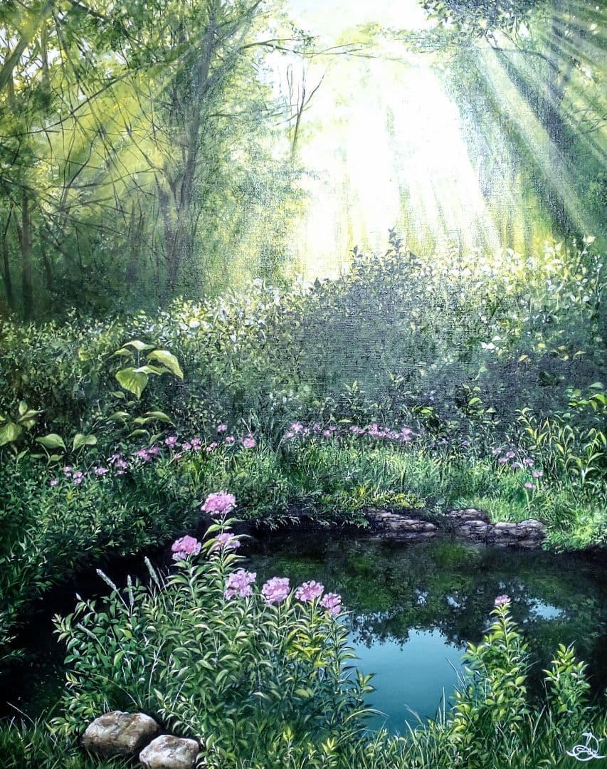 油絵【Fosest】1点物の原画/作者サイン入◇F30号キャンバス