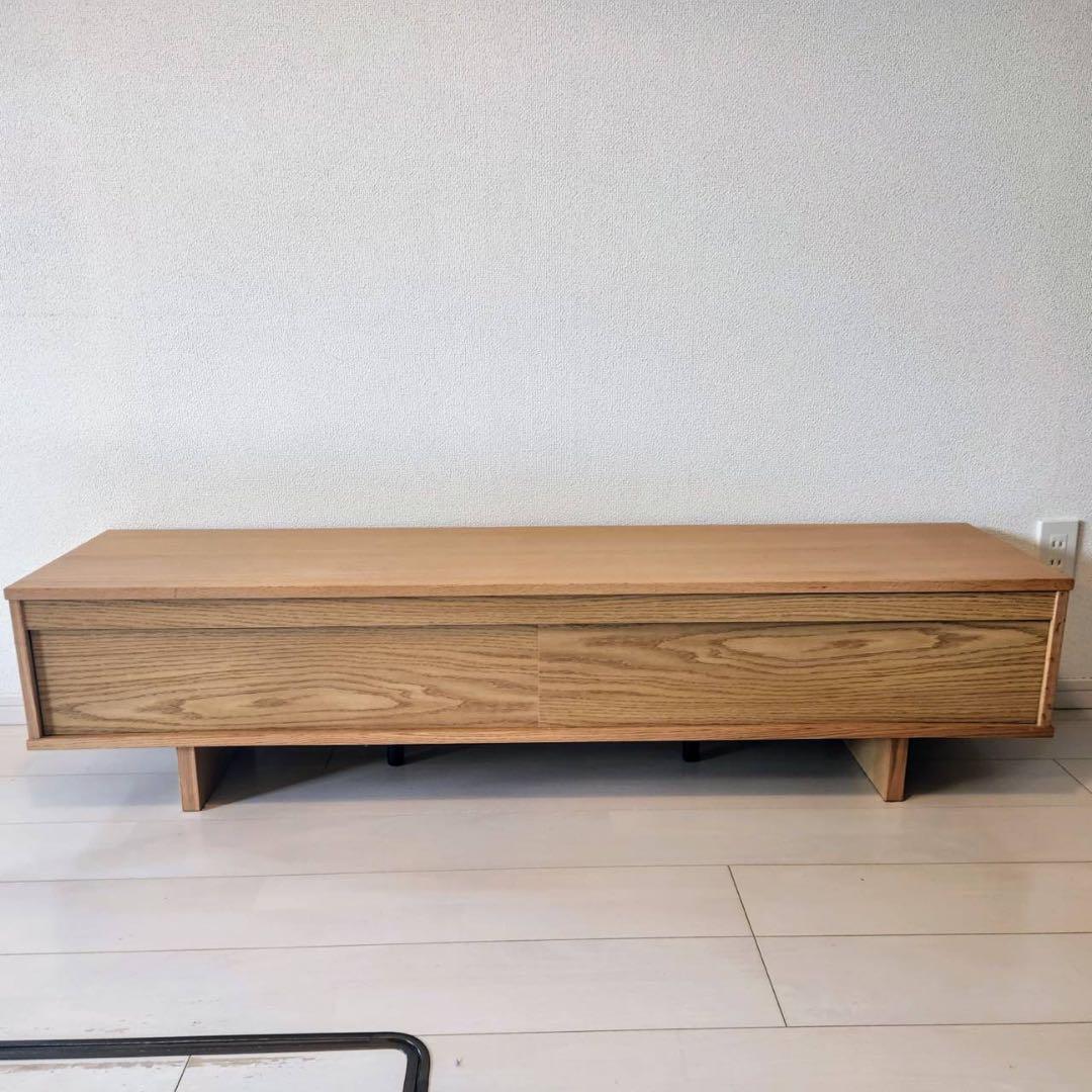 無印良品】 テレビボード AVボード テレビ台 オーク材 廃盤 幅150cm