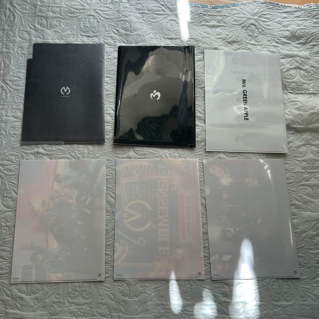 ミセスグリーンアップルクリアファイル　ポストカード　初期　ミセスグッズセット