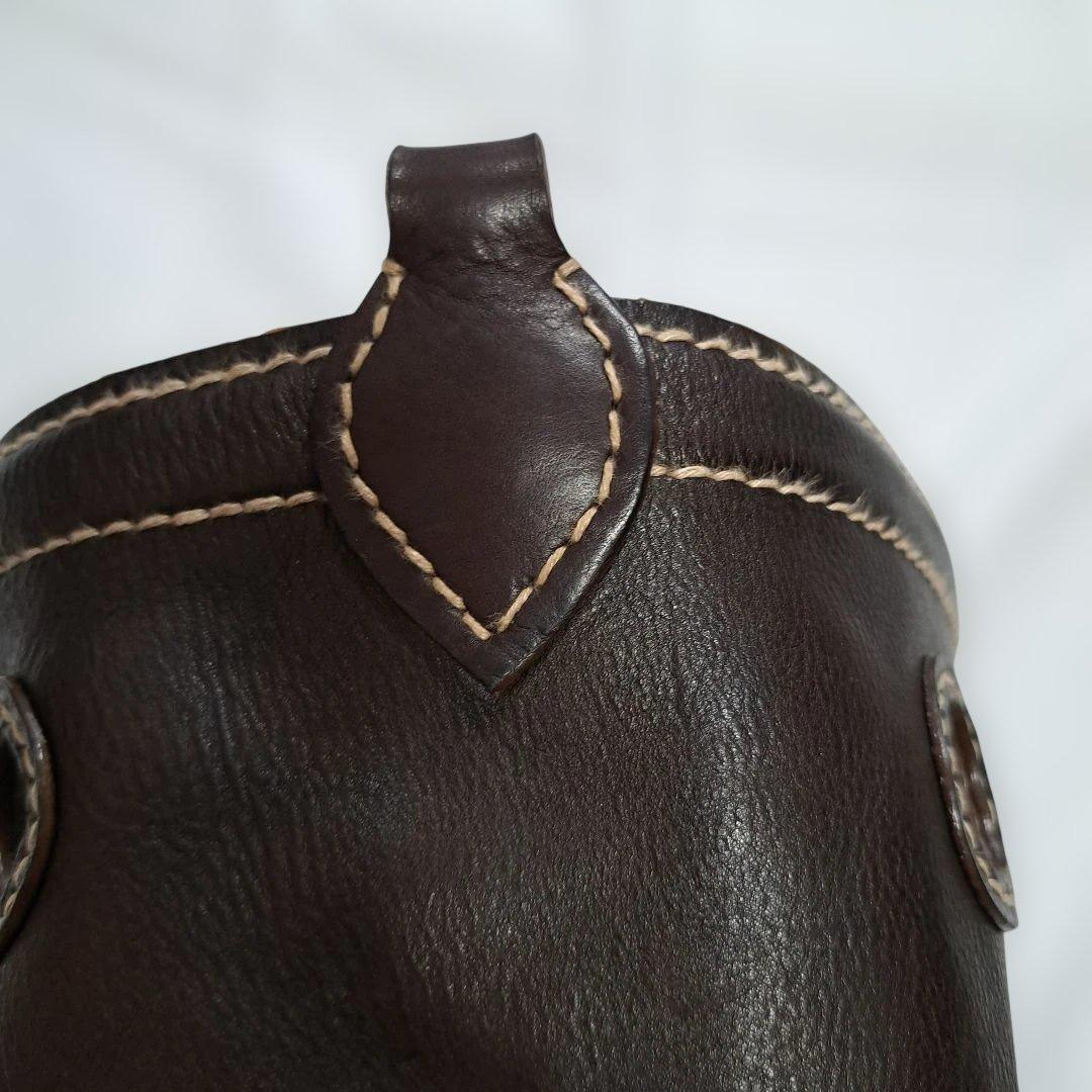 45R ハンドメイドのレザーバケツBAG ピッコロ　ショルダー　ショルダーバッグ