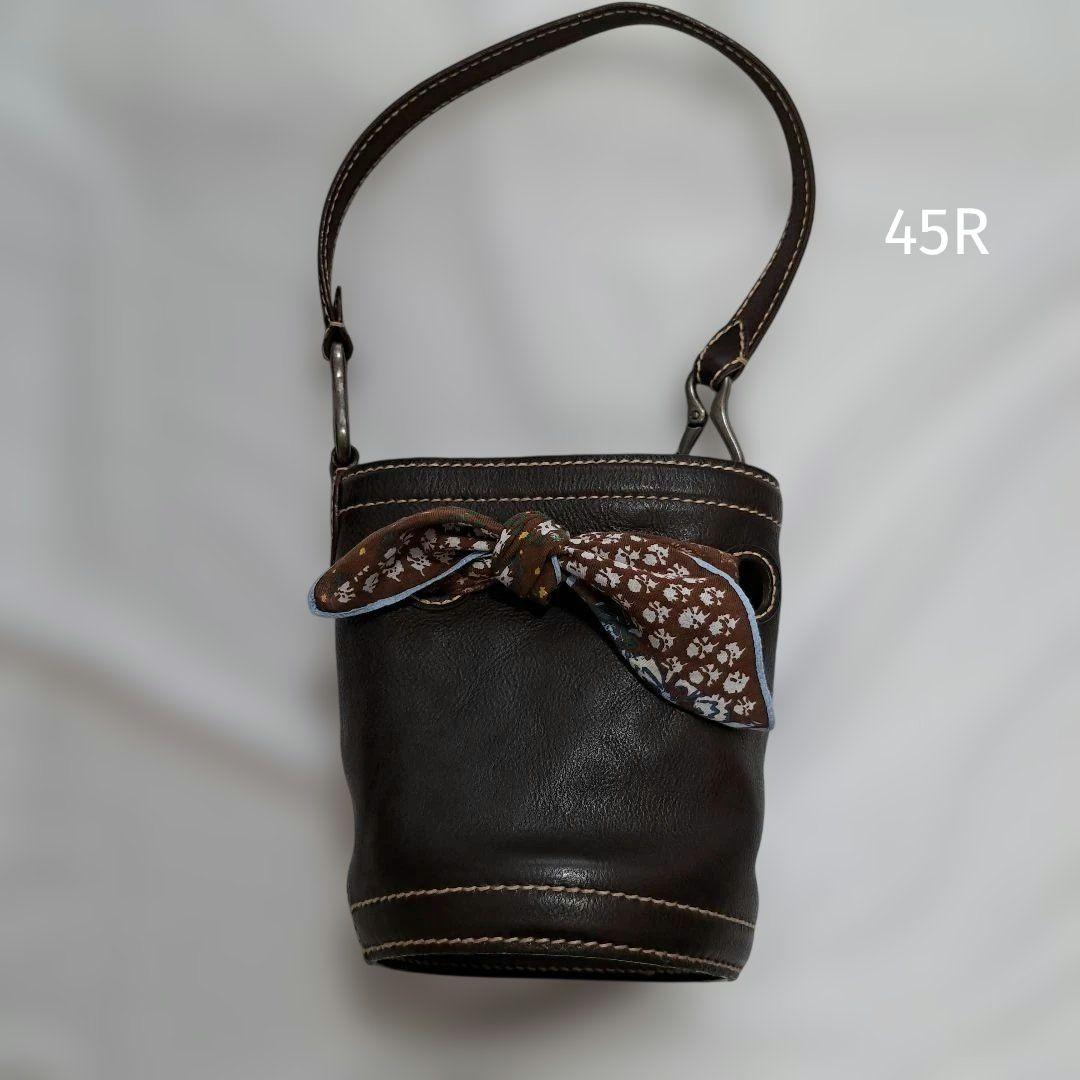 45R ハンドメイドのレザーバケツBAG ピッコロ　ショルダー　ショルダーバッグ