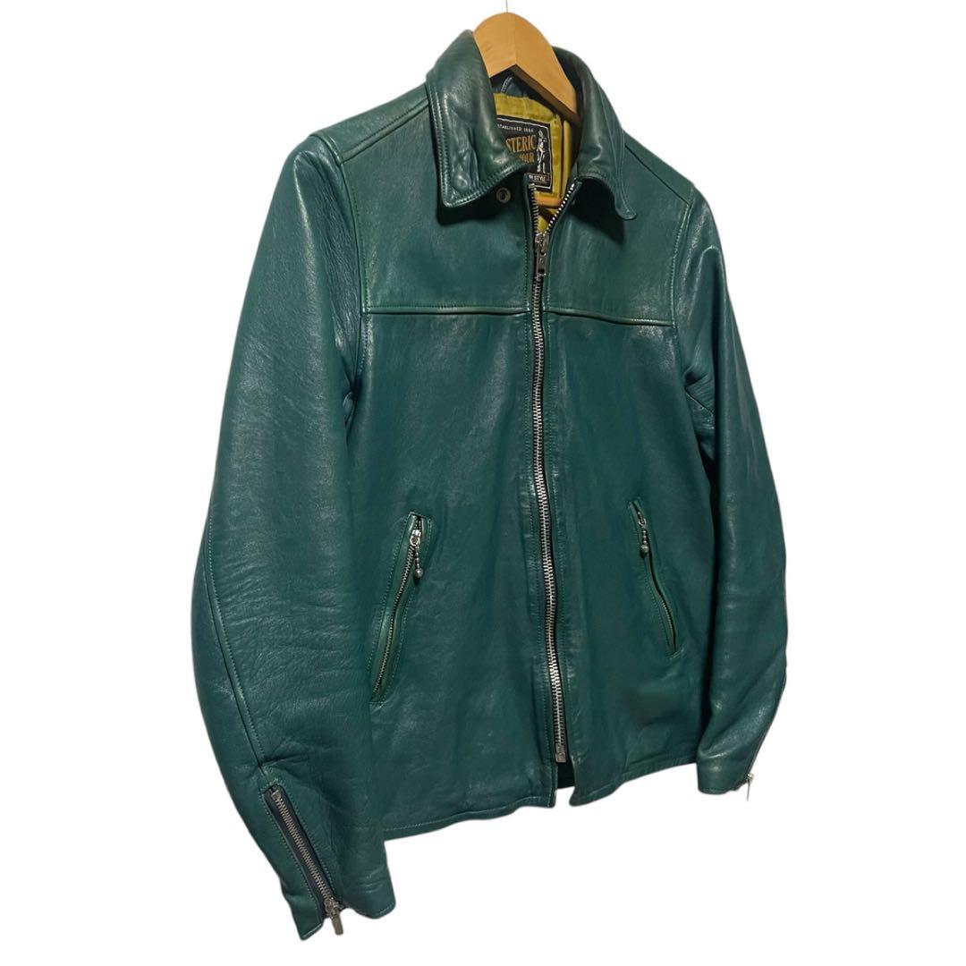 ✨HYSTERIC GLAMOUR ラムレザー 立襟 シングルライダース L