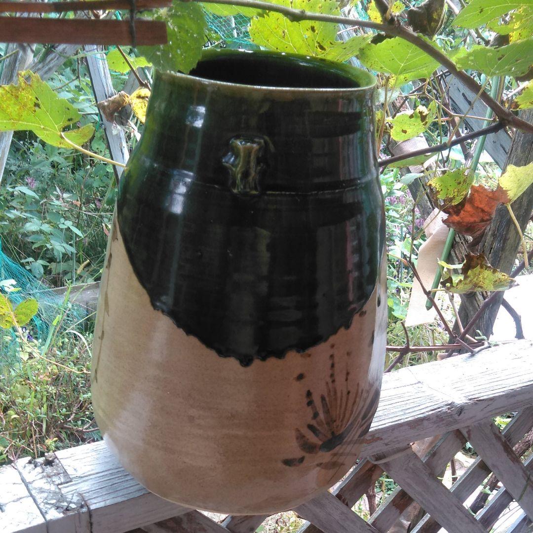 新品未使用　織部壺