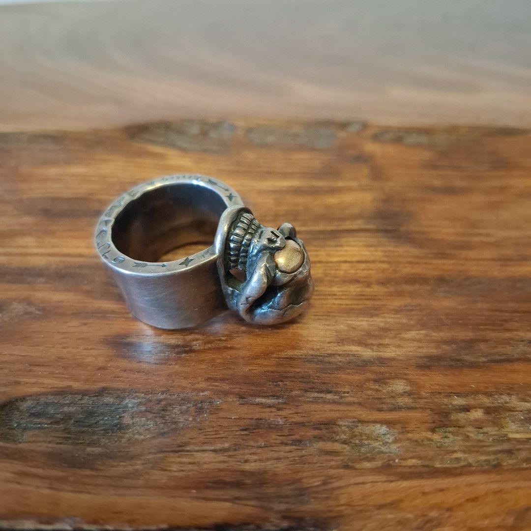 ベ*タ様 ストップライトスカルリング18金目21号　的を絞って生きろ！