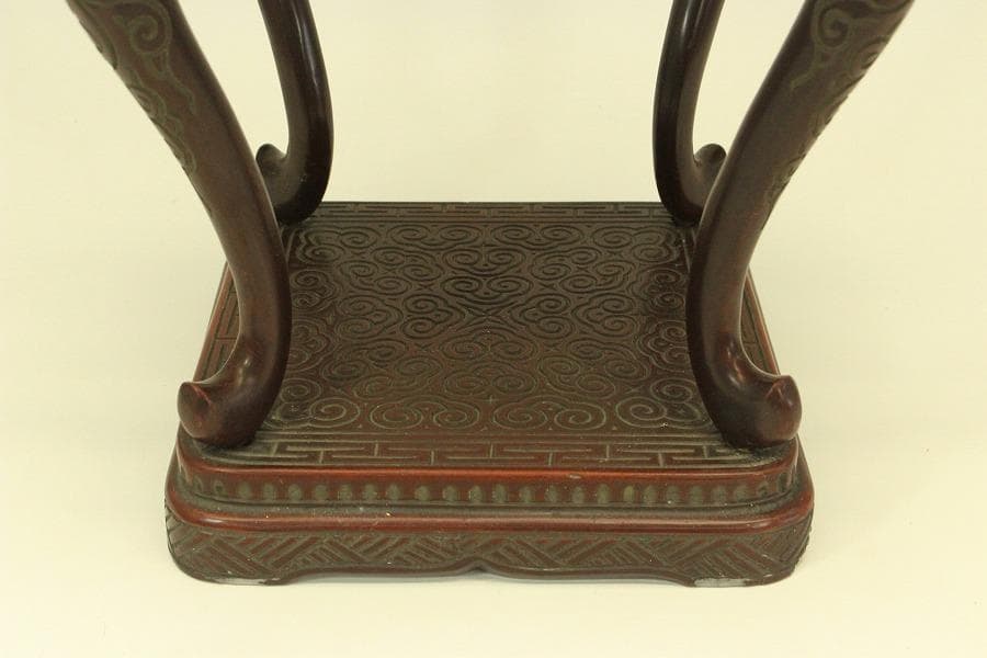 具利 彫刻 高炉台 高卓 時代物(A983)