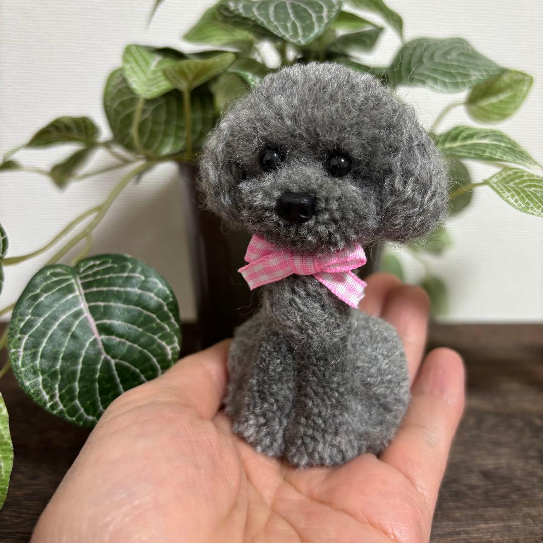 ☆ちぃ様専用 動物ぽんぽん 手のひらサイズのトイプードル - メルカリ