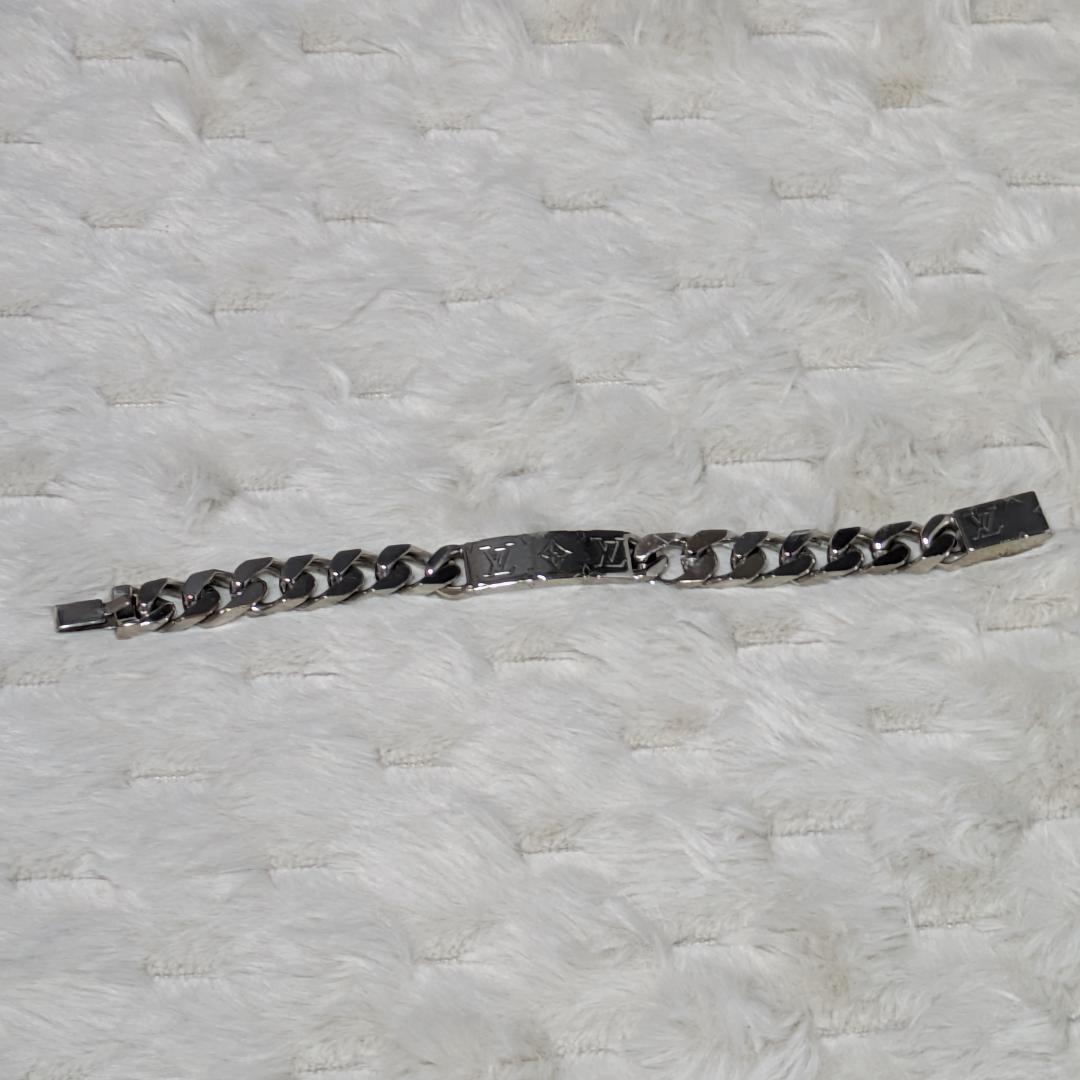 ルイヴィトン M62486　モノグラム チェーンブレスレット シルバー系