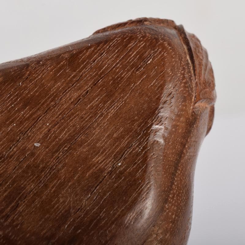 茶道具　祥桑軒　川本光春作　桑彫　茄子香合　竹田益州極め箱　V　7383