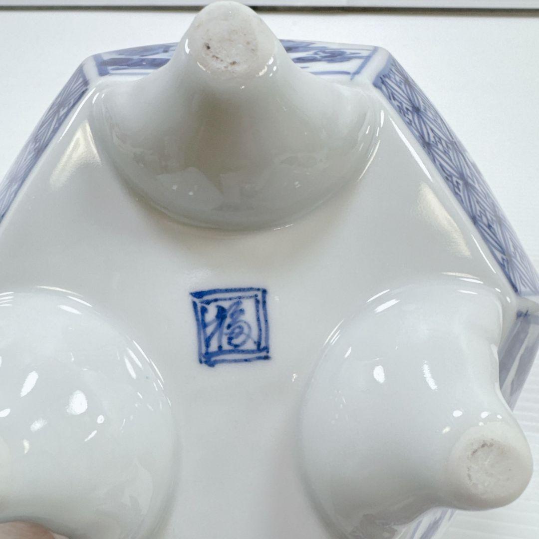 k553 九谷 香炉 三つ足 九谷焼 シーサー 中国の香炉 (骨董品)