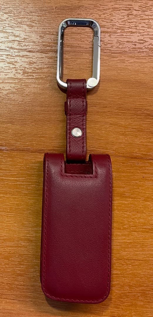 ポルシェレザーキーケース純正品ボルドーレッド