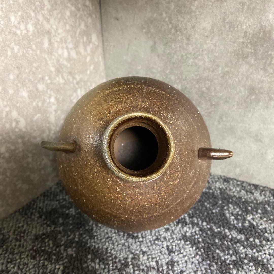 備前焼 坂井良平 羽付丸花入 花器 花瓶 一輪挿し 天使 エンジェル