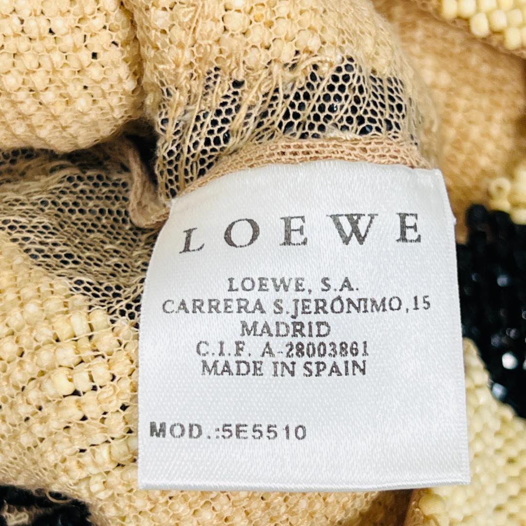 【ロエベ】ビーズスカート　アシンメトリー　38　M～L　LOEWE