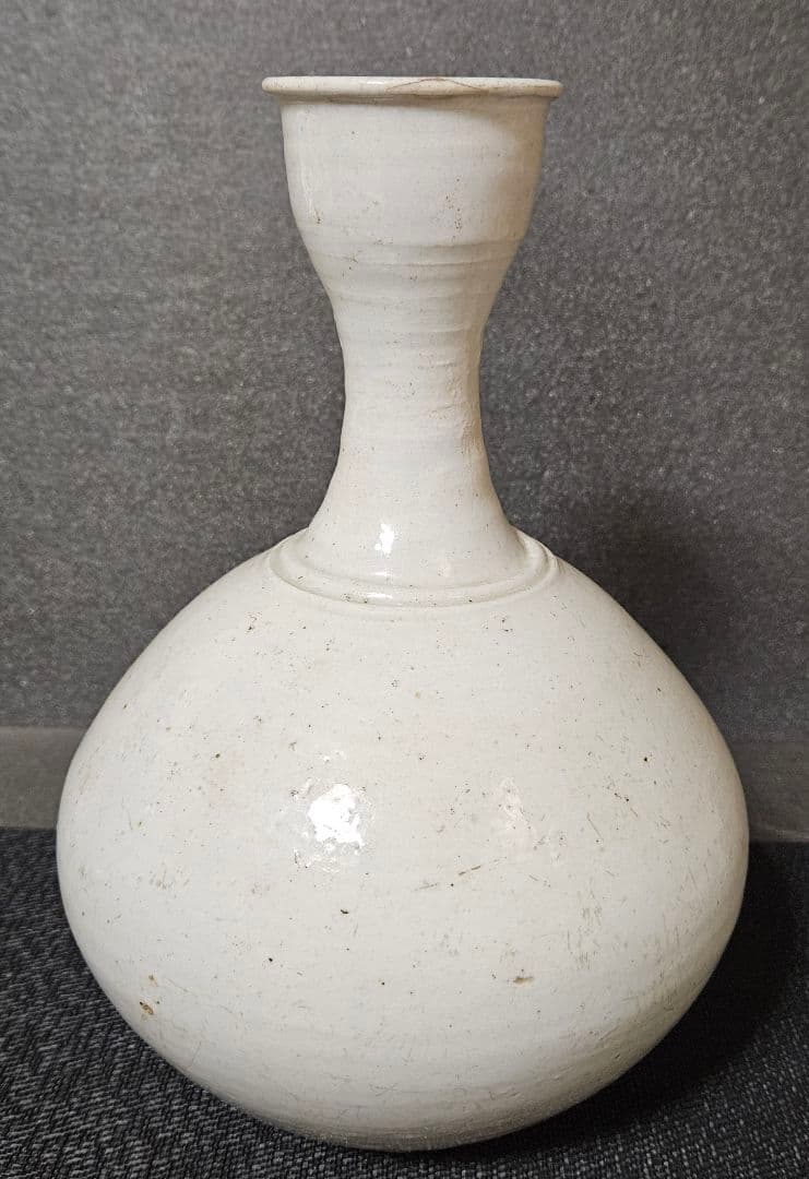 李氏朝鮮時代 朝鮮古美術 朝鮮古陶磁器 李朝白磁 高さ 28.2