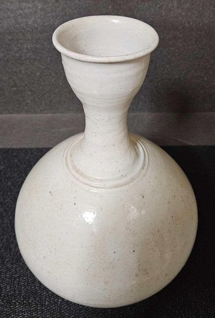 李氏朝鮮時代 朝鮮古美術 朝鮮古陶磁器 李朝白磁 高さ 28.2