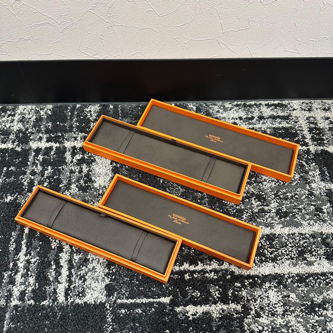 ㊵美品 HERMES エルメス オレンジ 空箱 ブレスレット箱 30個セット