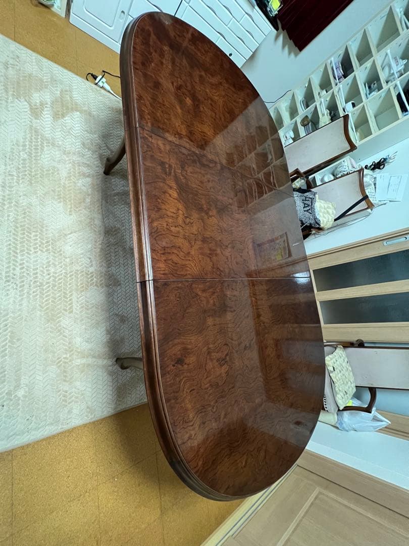 マルニ木工　エクステンションダイニングテーブル　オーバル　引取り可