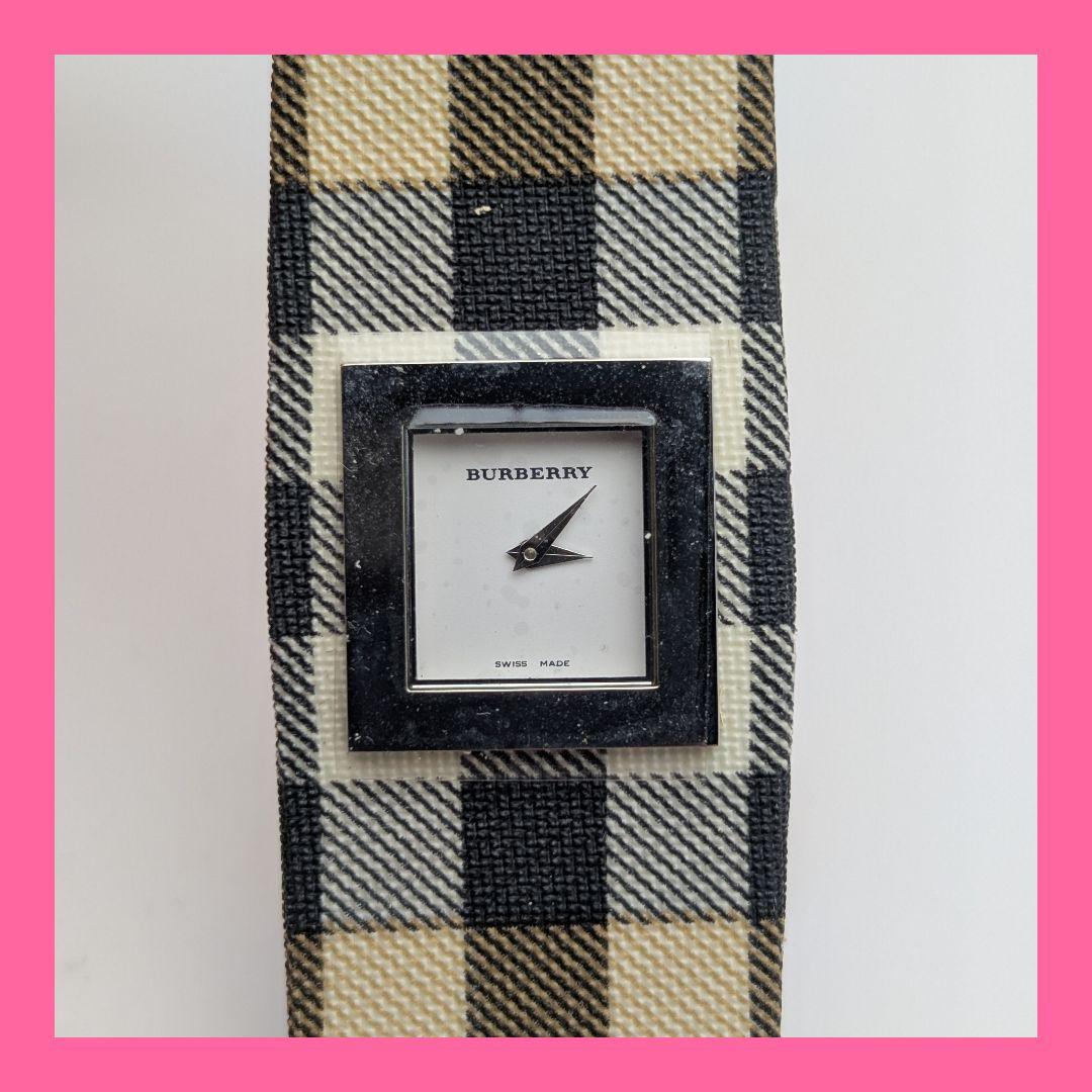 未使用】BURBERRY バーバリー ノバチェック レディース腕時計 稼働品