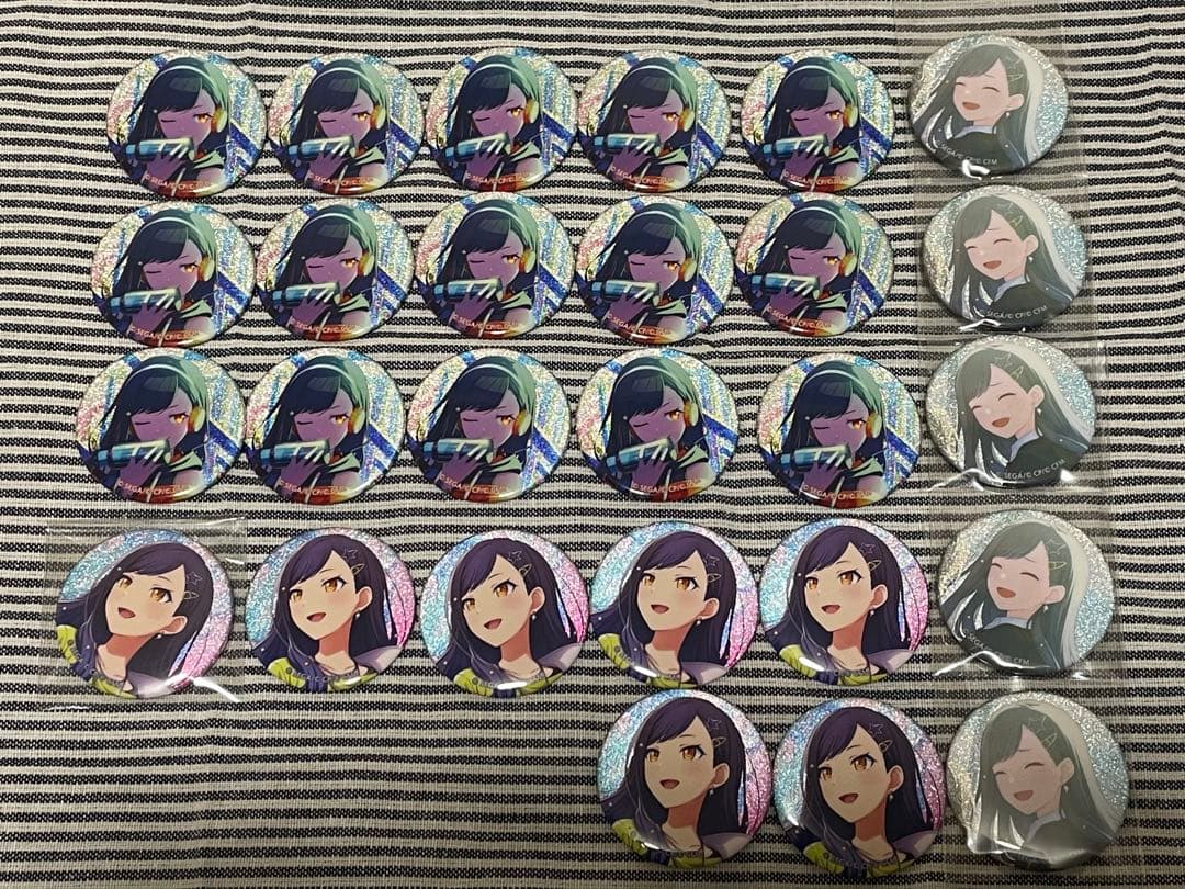 プロセカ グリッター缶バッジ 33B 34B 4A みのり こはね 杏 冬弥