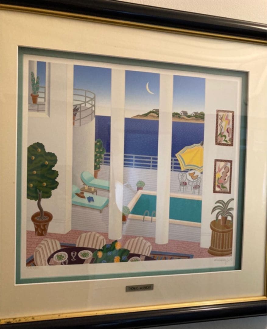 保証書付 直筆サイン入りトーマスマックナイト 絵画