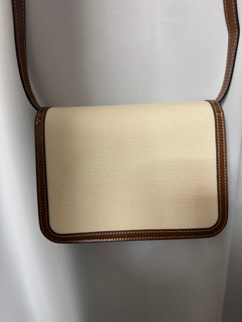 Burberry TB スモール ショルダーバッグ（キャンバス＆レザー）