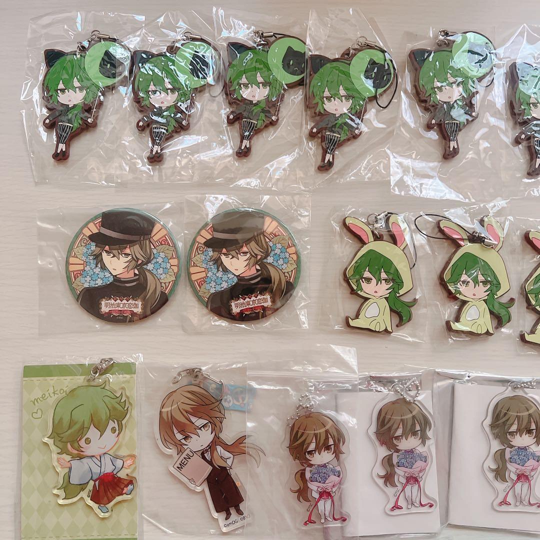 【画像複数枚】 明治東京恋伽　めいこい グッズセット 菱田春草 アクスタ 缶バ