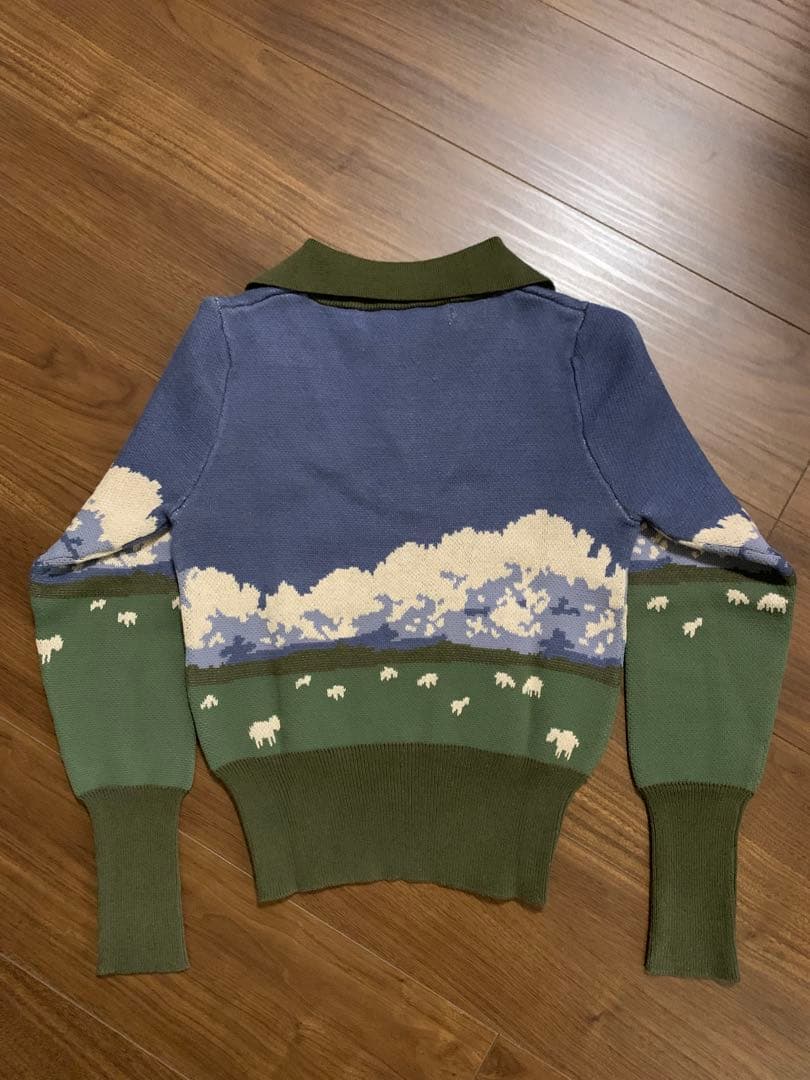 【LEINWANDE】 Landscape Jacquard Polo