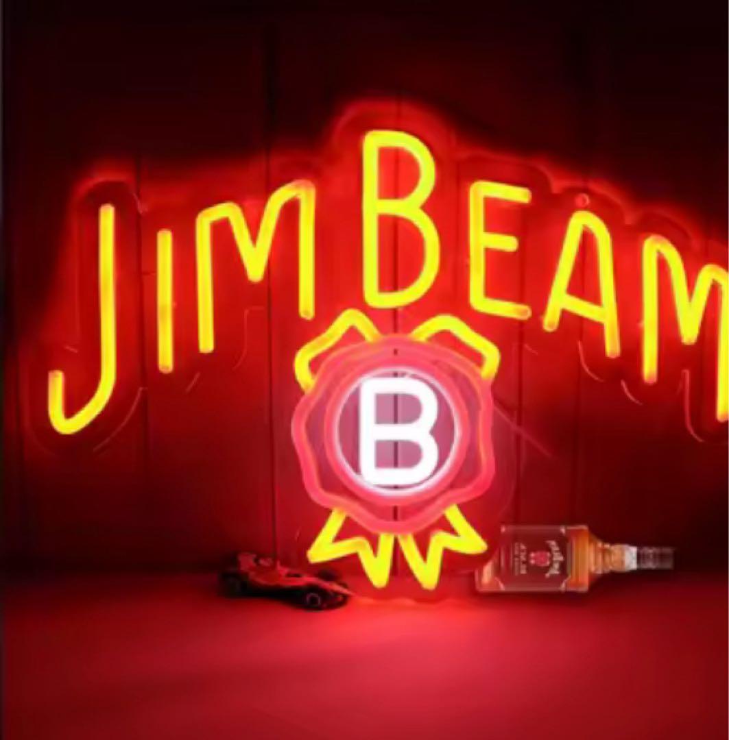 Jim Beam ネオン風LEDライト 看板 - メルカリ