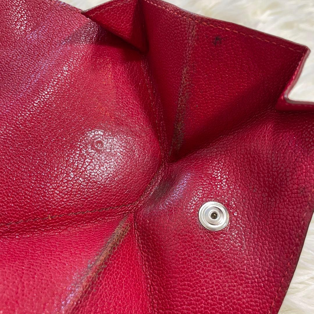 HERMES エルメス ルヴァンキャトル シェーブル レッド ケース