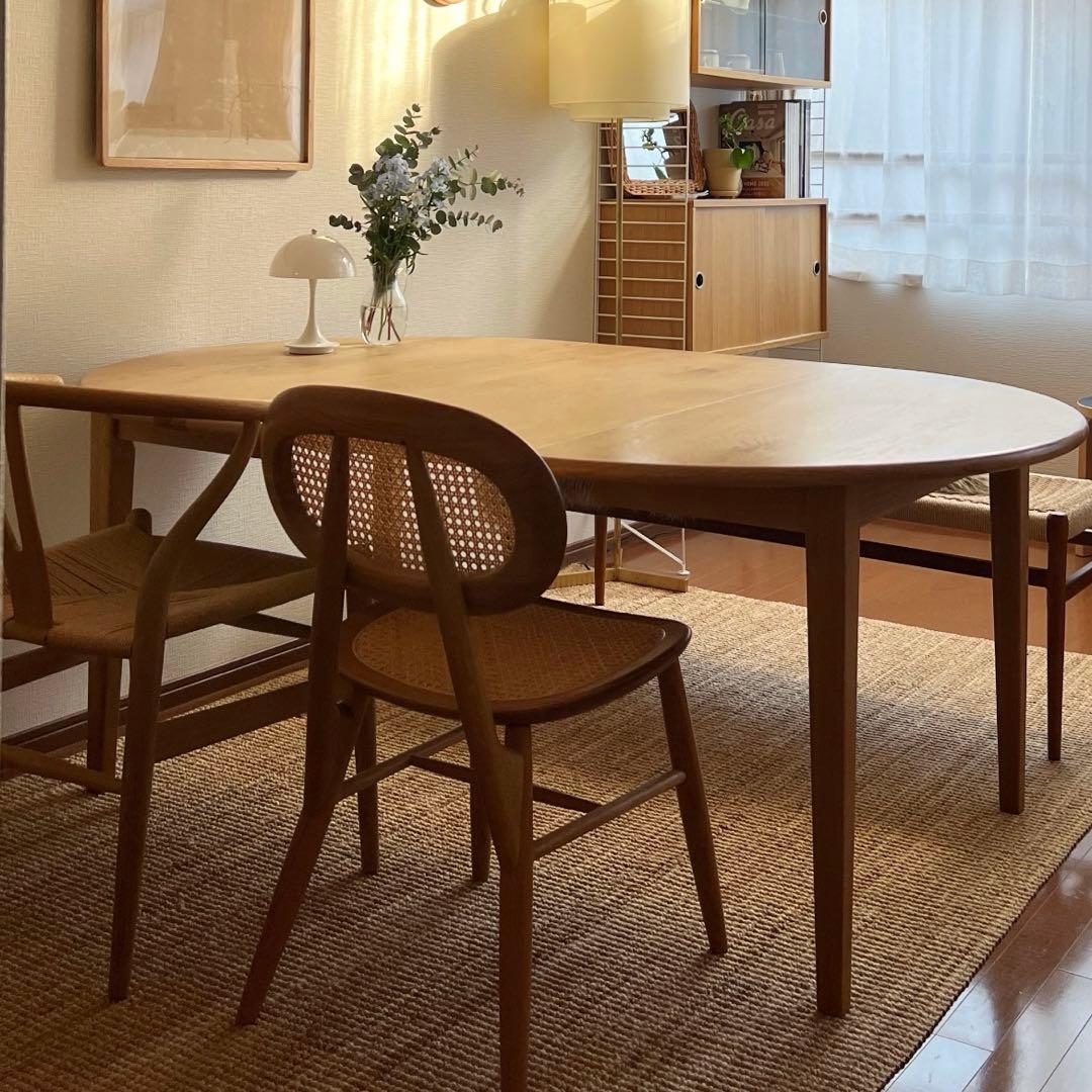 伸長式ダイニングテーブル folk ナチュラル