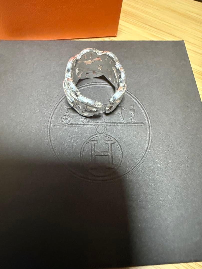 2、3回の使用 エルメス シェーヌダンクル アンシェネ GM リング 53