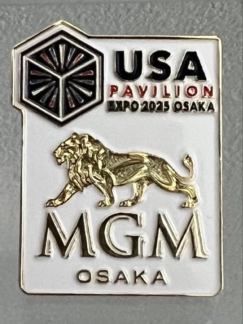 激レア！大阪関西万博アメリカ館 MGM ピンバッジ 2025