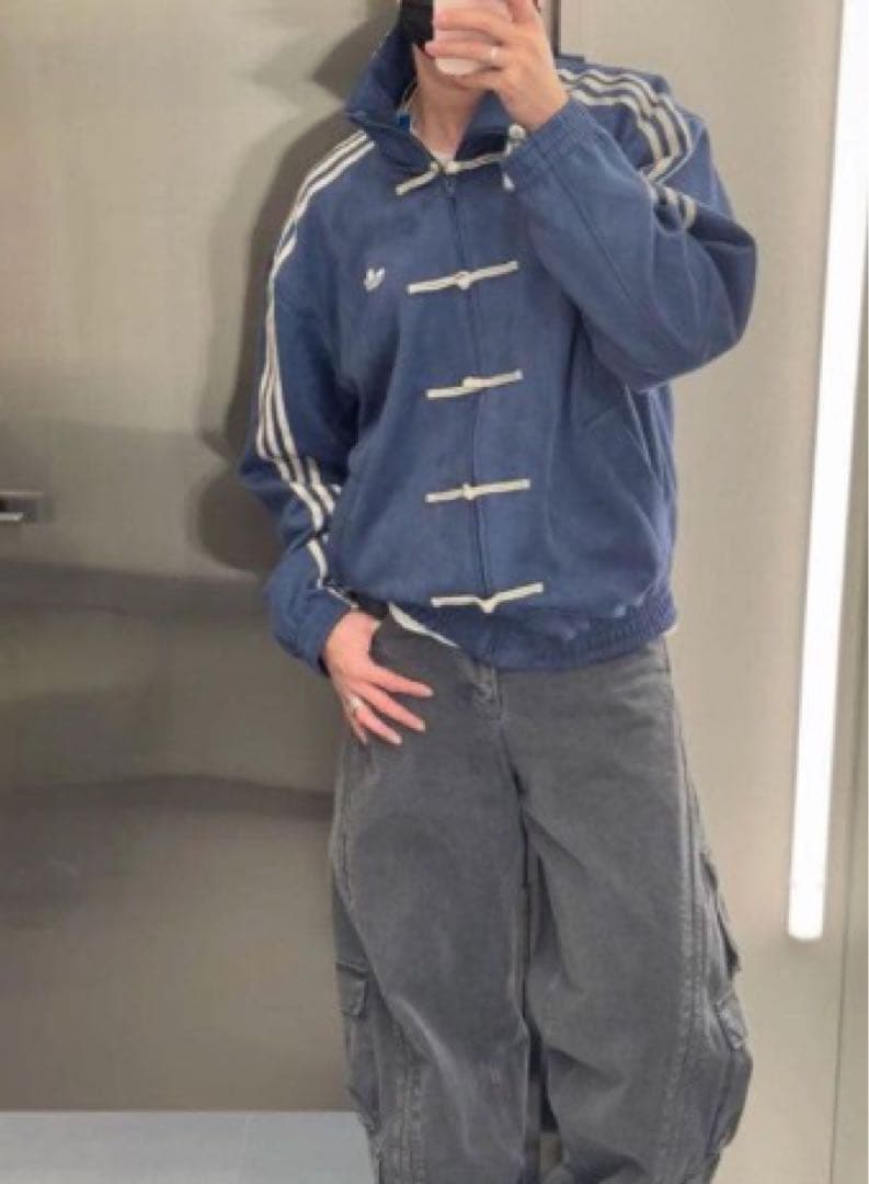 adidas アディダス 中国限定 巳年チャイナトラックジャケット ネイビー